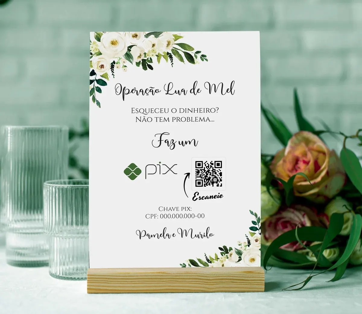 Elegant table setting for a wedding